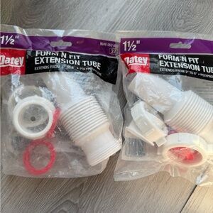 Oatey Form N Fit Extension Tube 1 1/2" set of 2